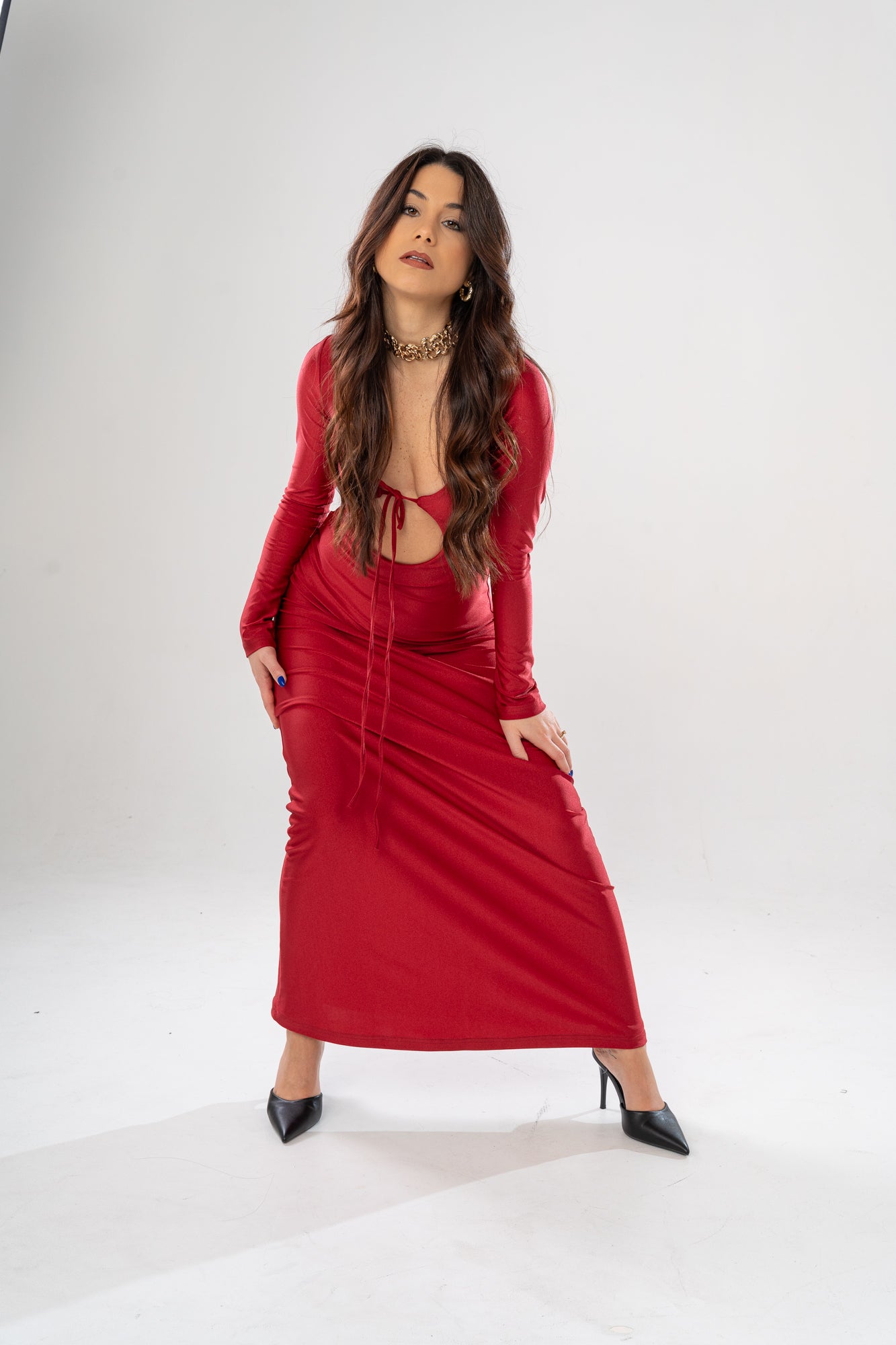 Abito scollo profondo