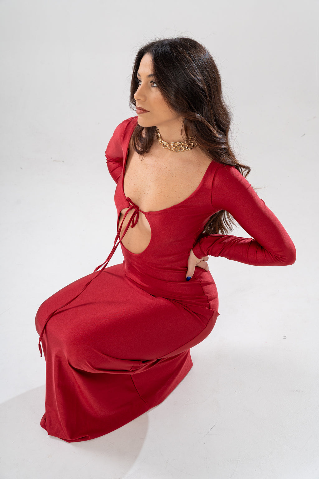 Abito scollo profondo