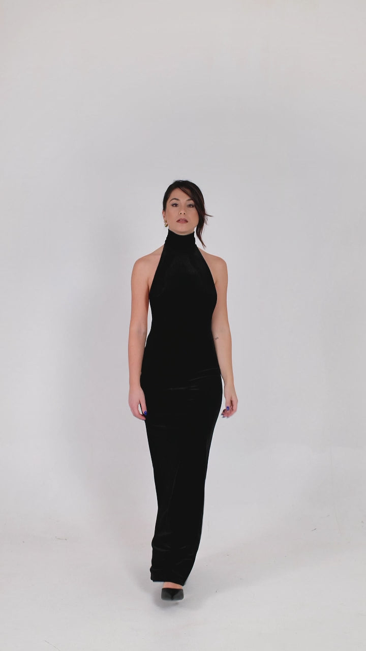 Abito lungo schiena scoperta